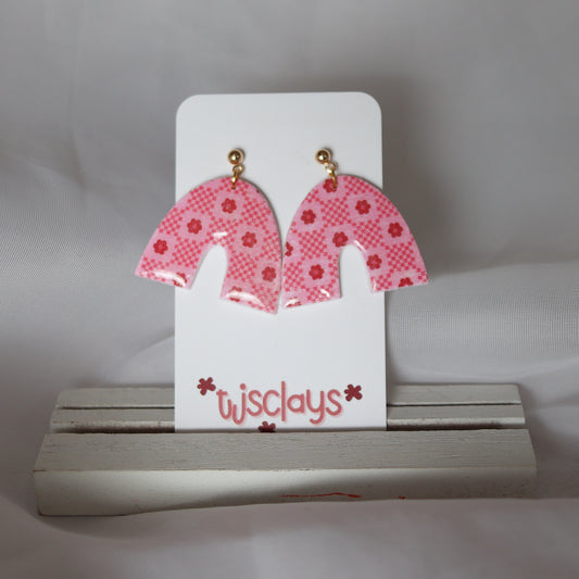 floral checker arches