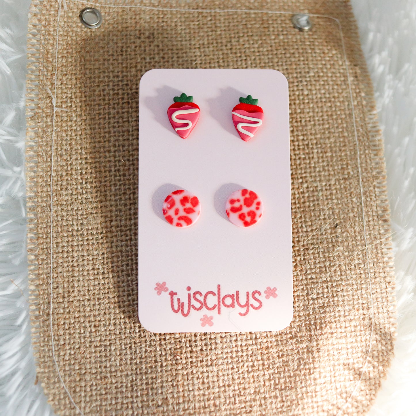 ARCHIVE Strawberry Studs + Pick Your Own 2nd Pair ♡