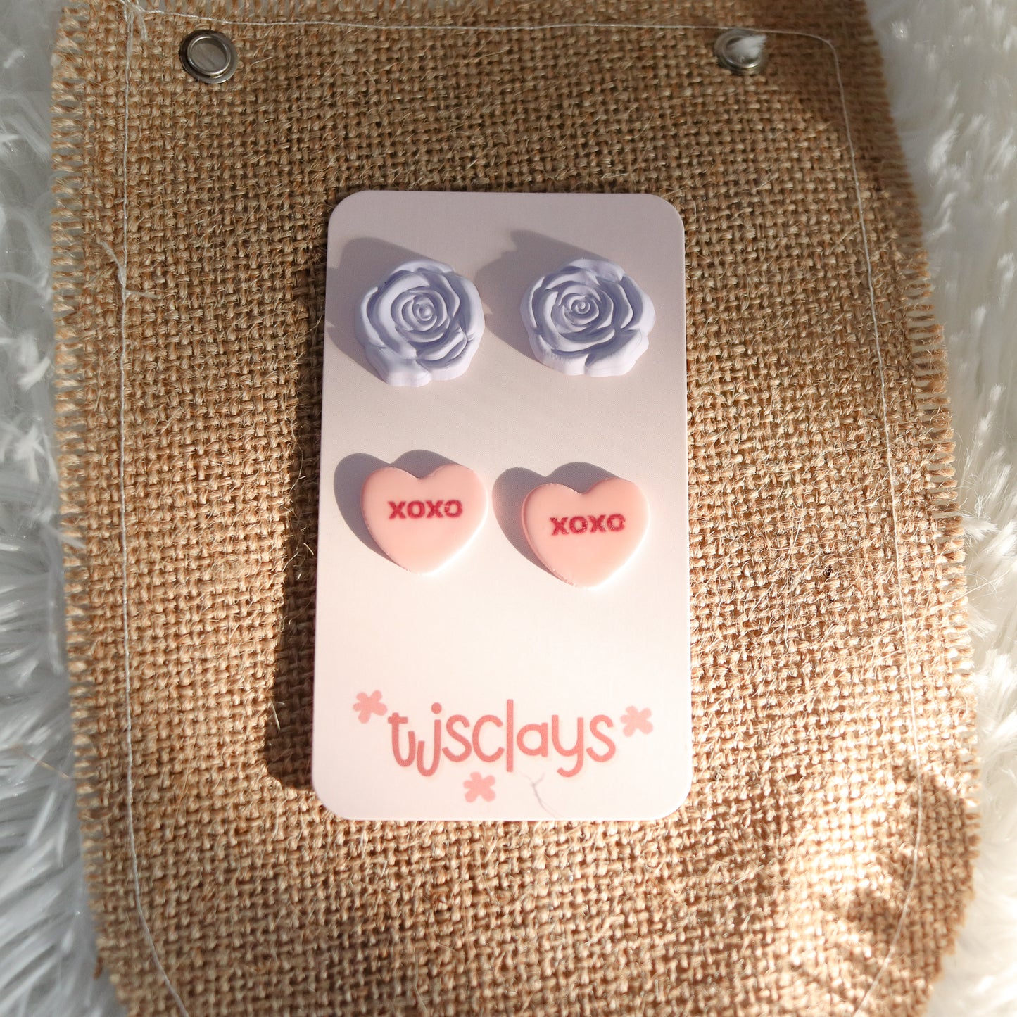 ARCHIVE Hearts and Roses Stud Set ♡