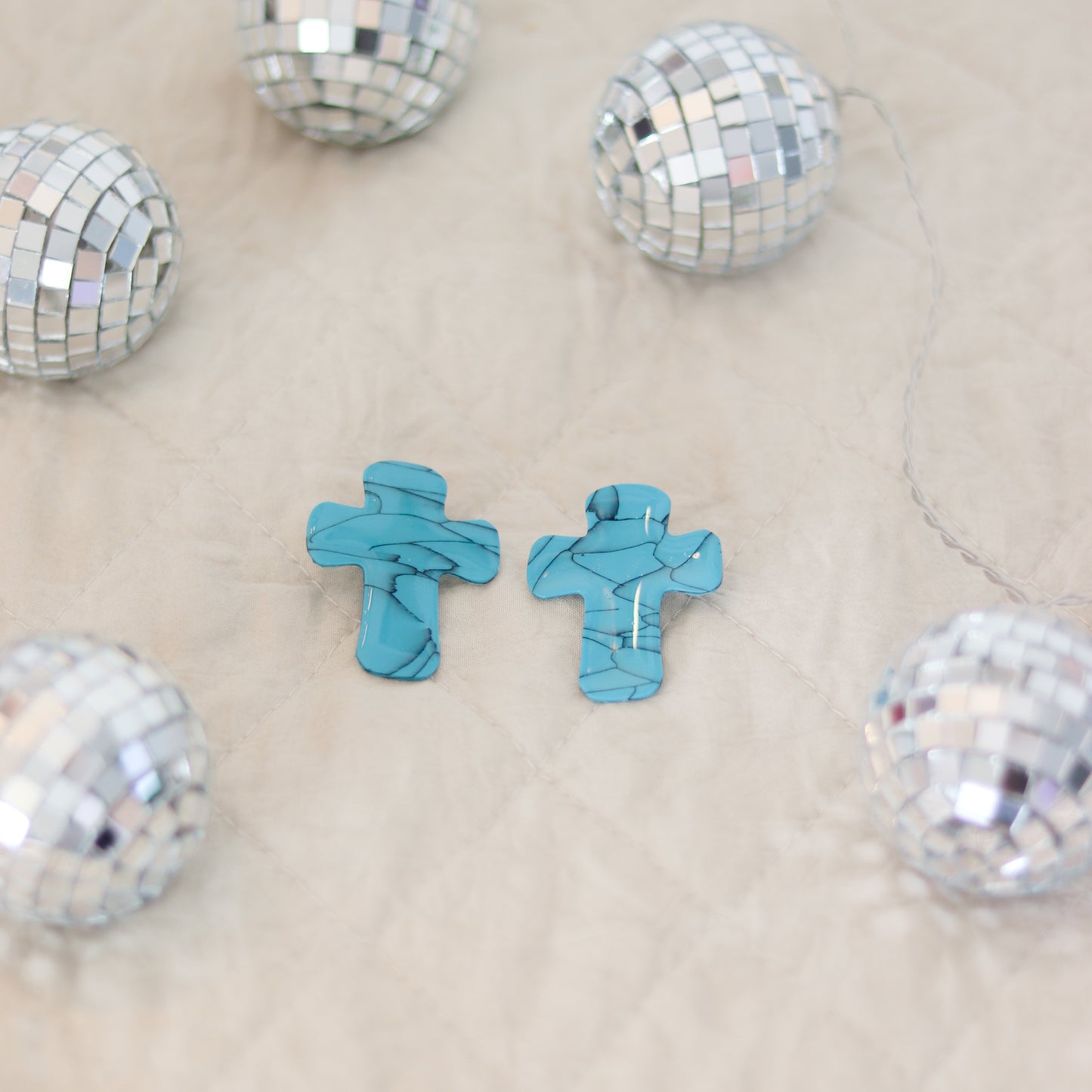 ARCHIVE Turquoise Crosses - Big ♡