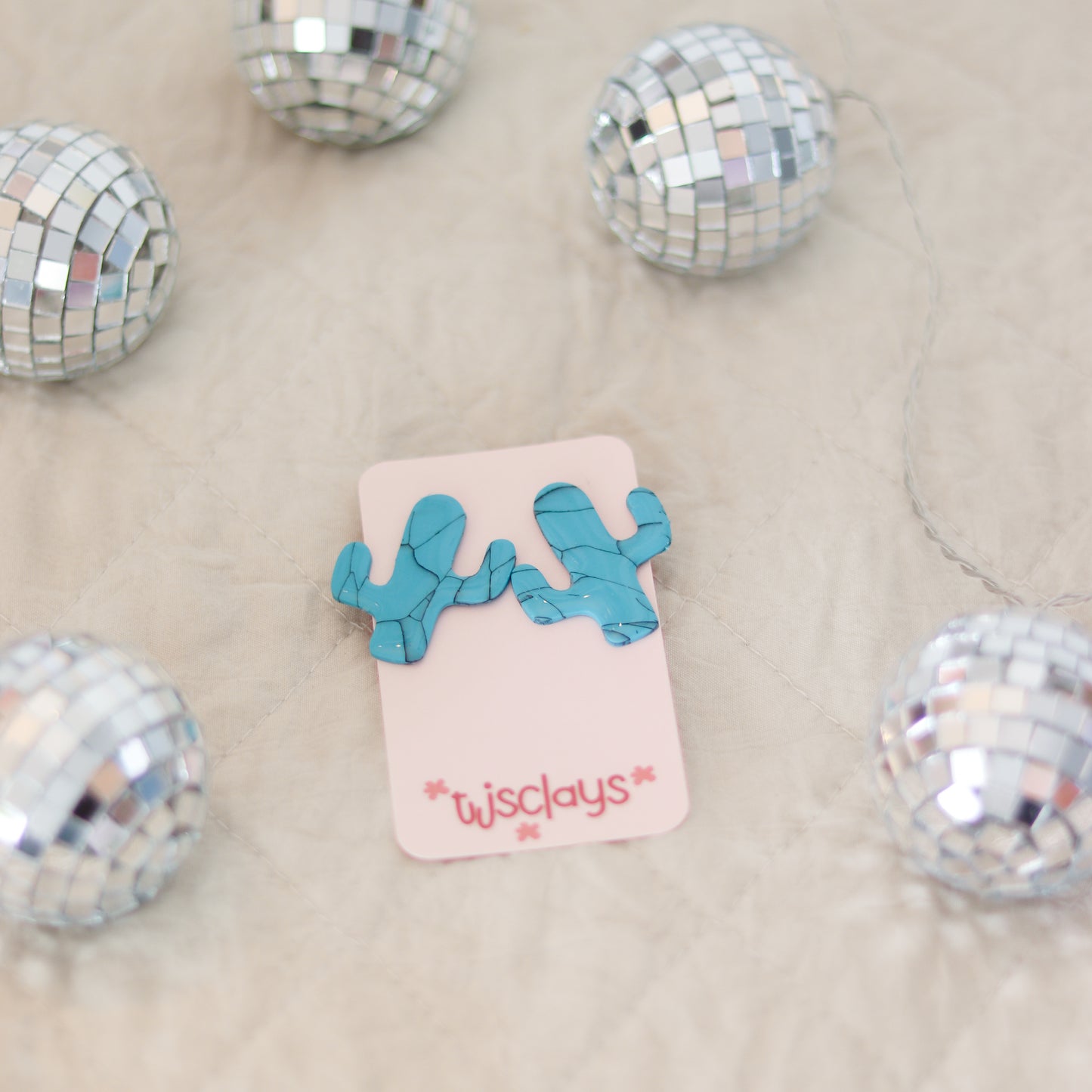 ARCHIVE Turquoise Cactuses - Big ♡