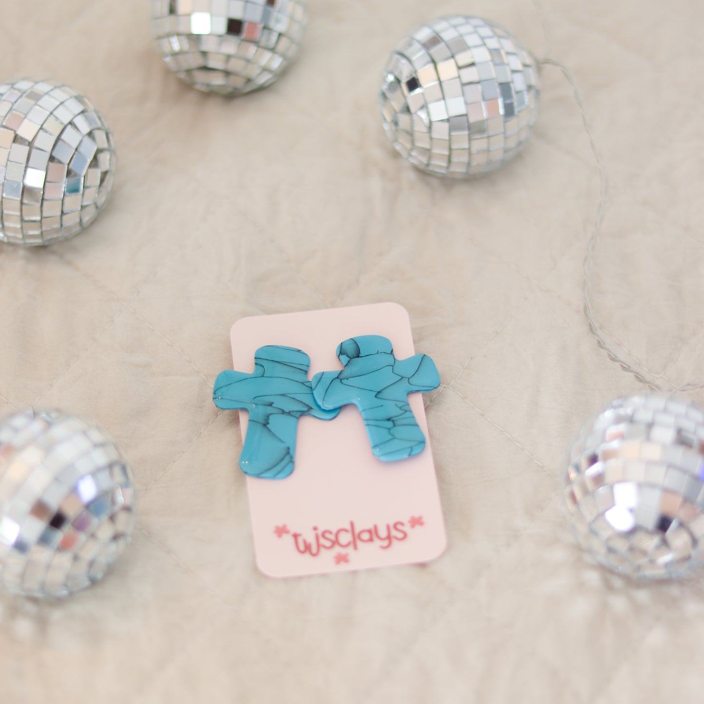 ARCHIVE Turquoise Crosses - Big ♡