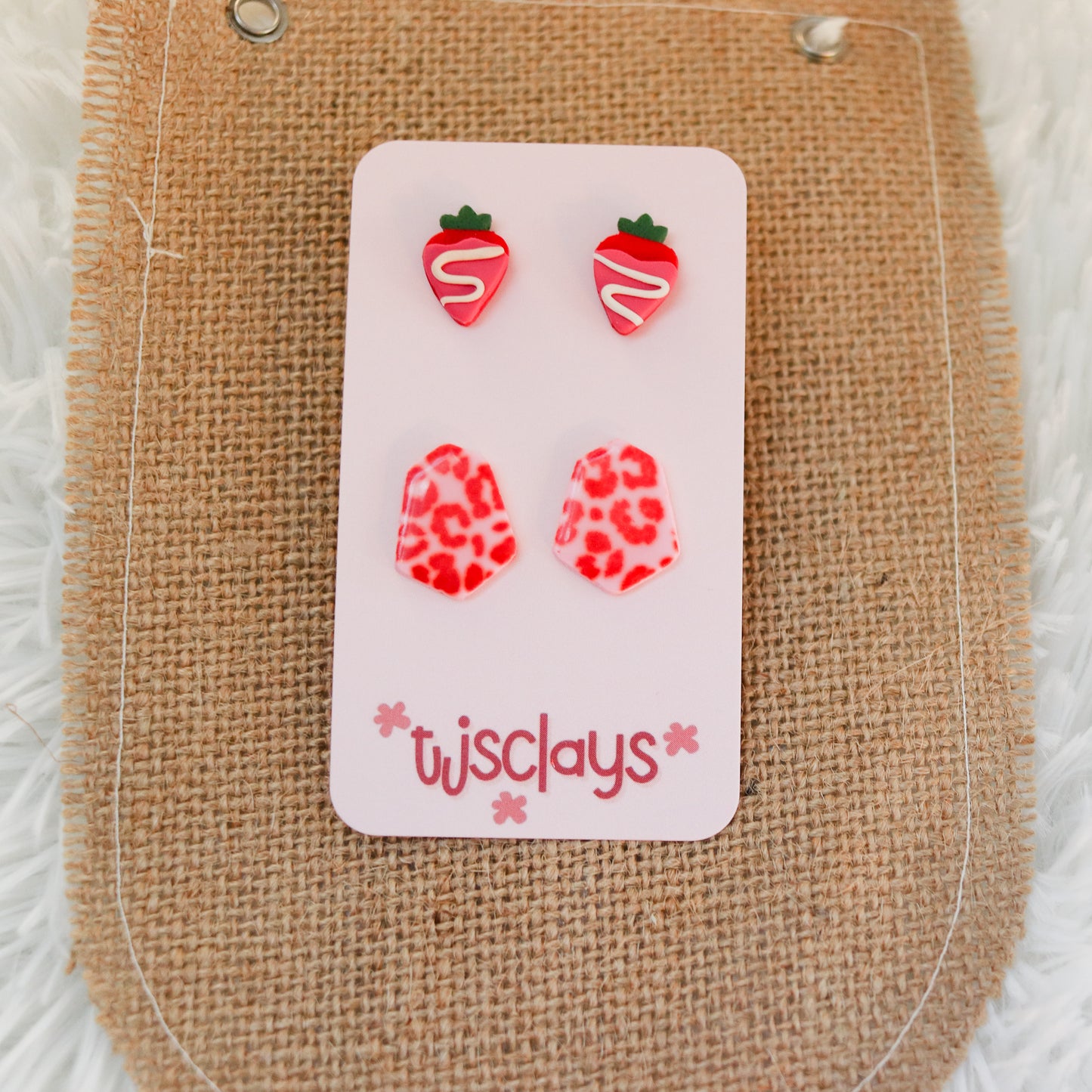 ARCHIVE Strawberry Studs + Pick Your Own 2nd Pair ♡