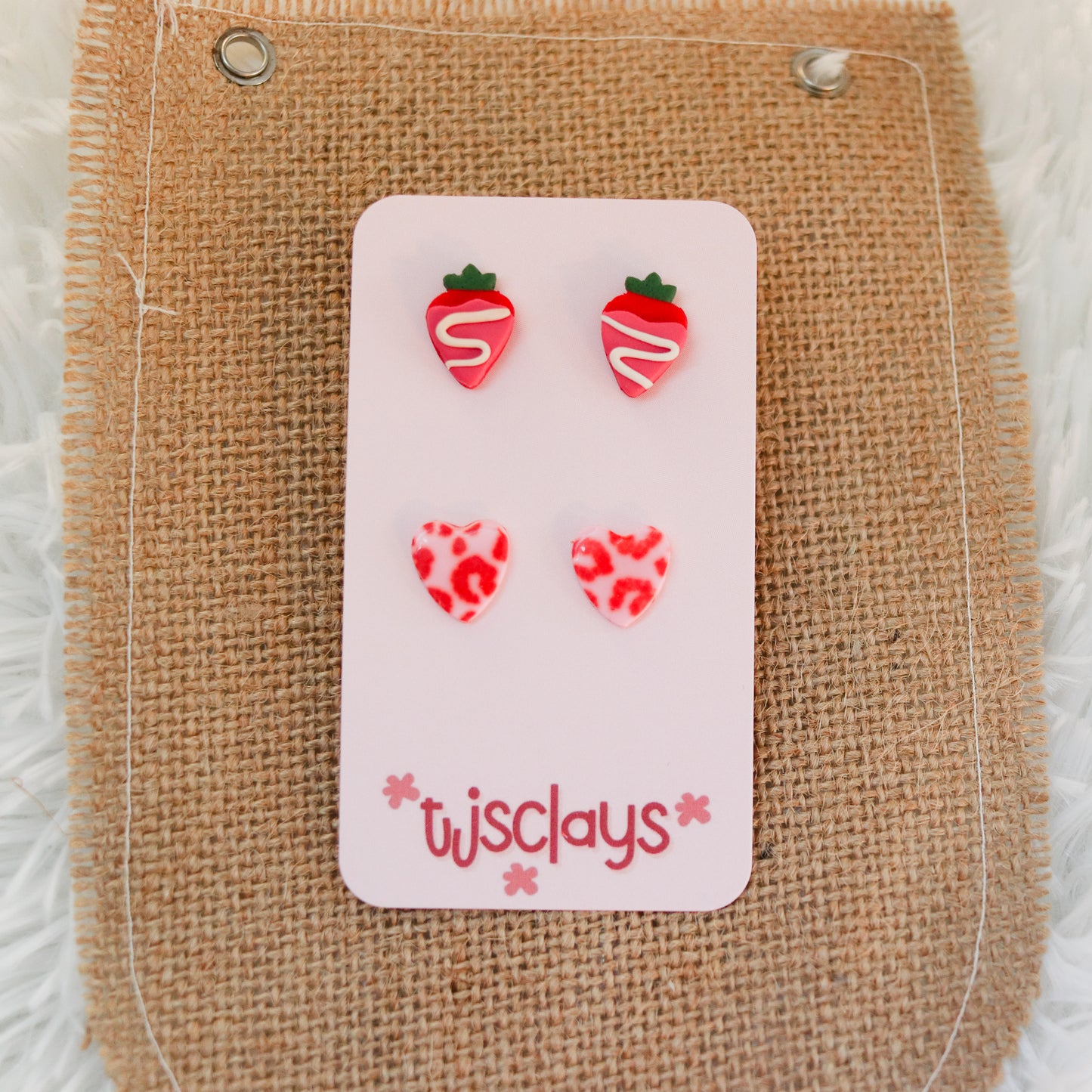 ARCHIVE Strawberry Studs + Pick Your Own 2nd Pair ♡
