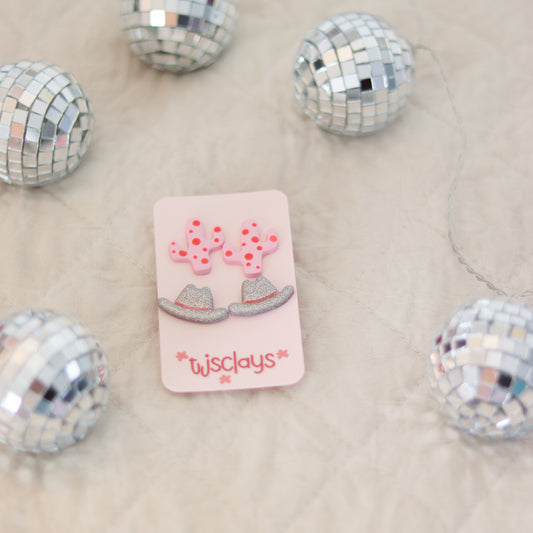 ARCHIVE Mini Cactus and Cowgirl Hat Stud Pack ♡
